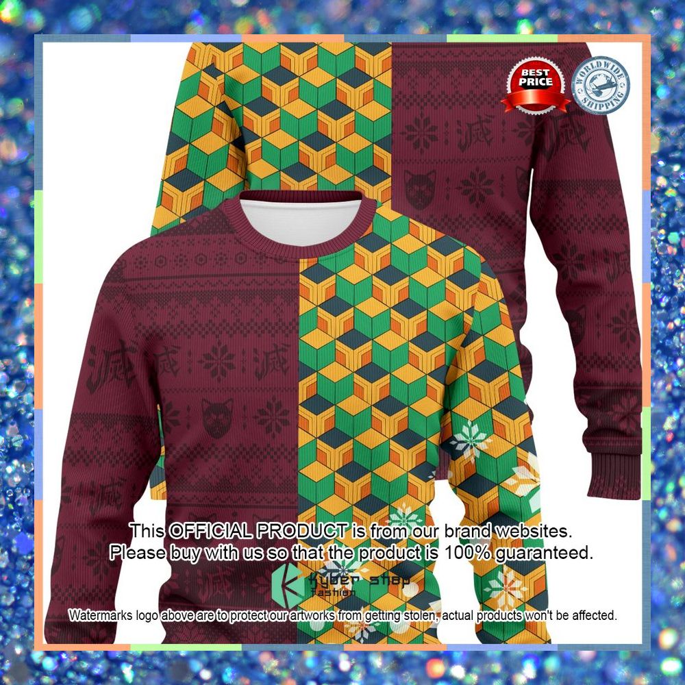Tomioka Giyu Demon Slayer Christmas Sweater 10 Tomioka Giyu Demon Slayer Christmas Sweater word2