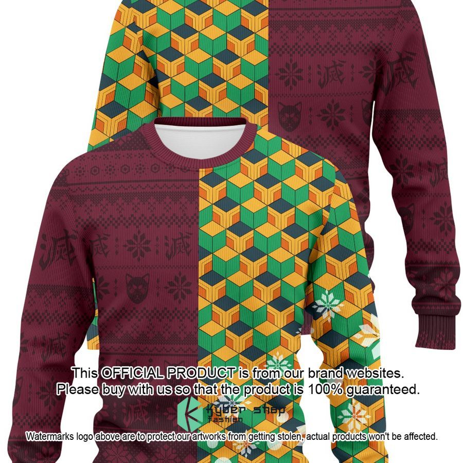 Tomioka Giyu Demon Slayer Christmas Sweater 5 Tomioka Giyu Demon Slayer Christmas Sweater word2