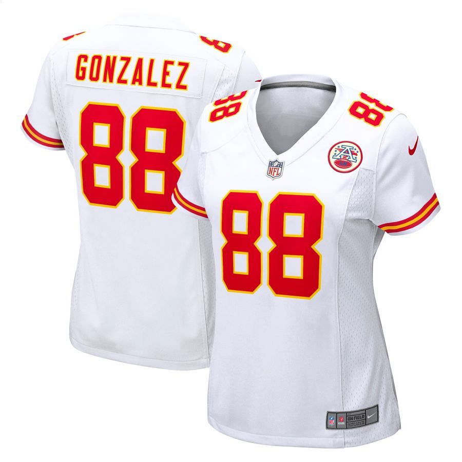 Tony Gonzalez Kansas City Chiefs Retired White Football Jersey