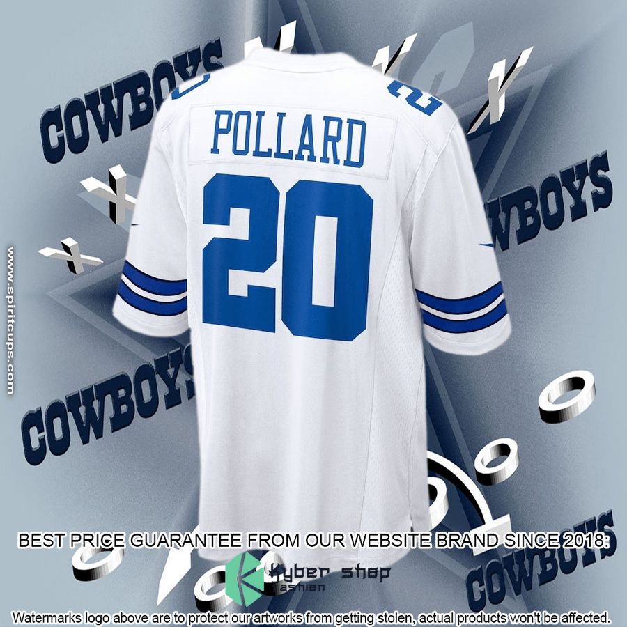 Tony Pollard Dallas Cowboys Player White Football Jersey 3 Tony Pollard Dallas Cowboys Player White Football Jersey word2