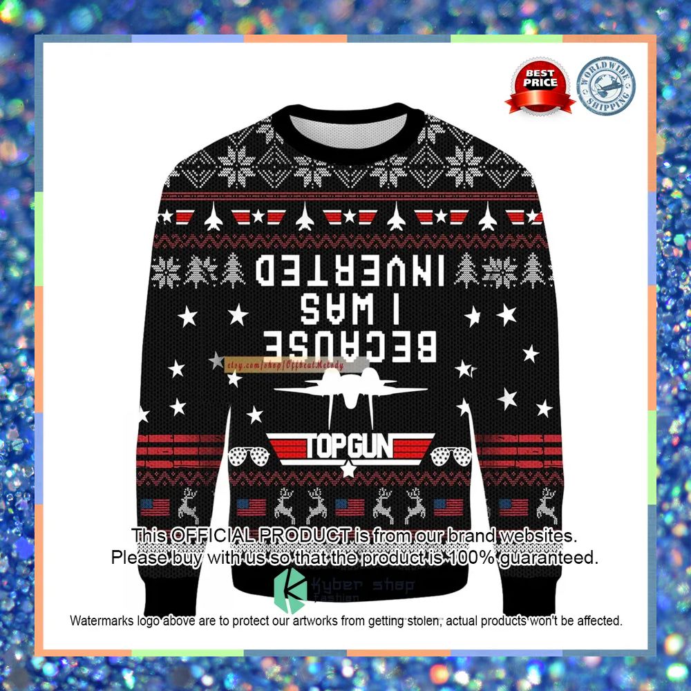 Top Gun Ugly Christmas Sweater 3 Top Gun Ugly Christmas Sweater word2