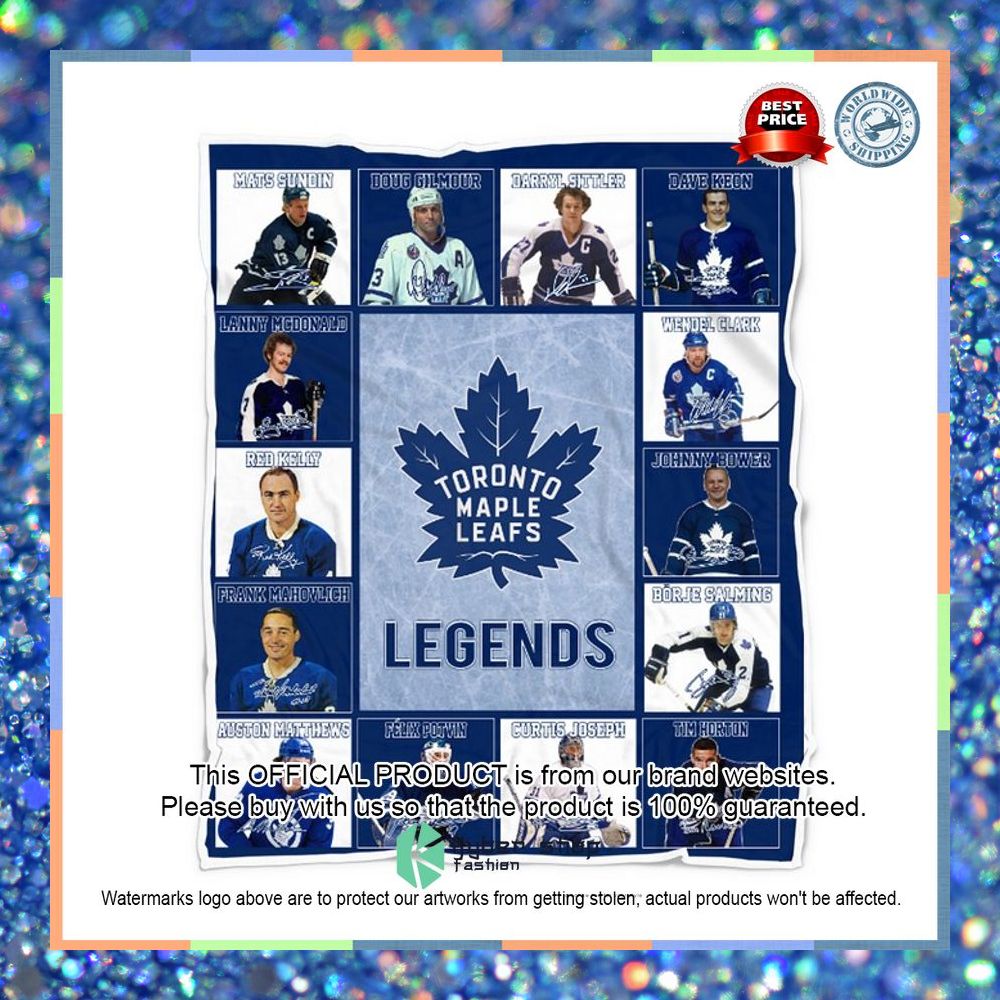 Toronto Maple Leafs Legends Players NHL Blanket 5 Toronto Maple Leafs Legends Players NHL Blanket word3