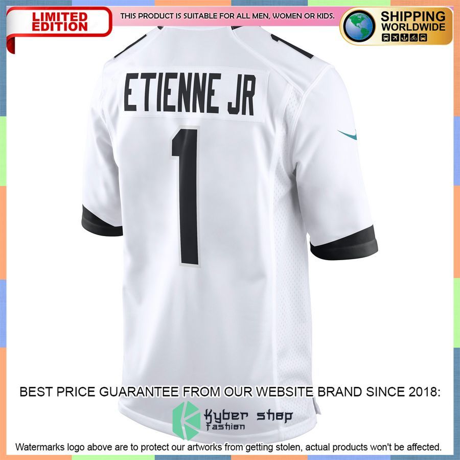 Travis Etienne Jr. Jacksonville Jaguars White Football Jersey 31 Travis Etienne Jr. Jacksonville Jaguars White Football Jersey word3
