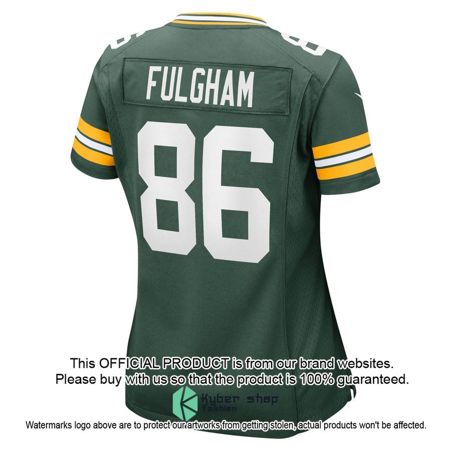 Travis Fulgham Green Bay Packers Women's Green Football Jersey 3 Travis Fulgham Green Bay Packers Women's Green Football Jersey word2