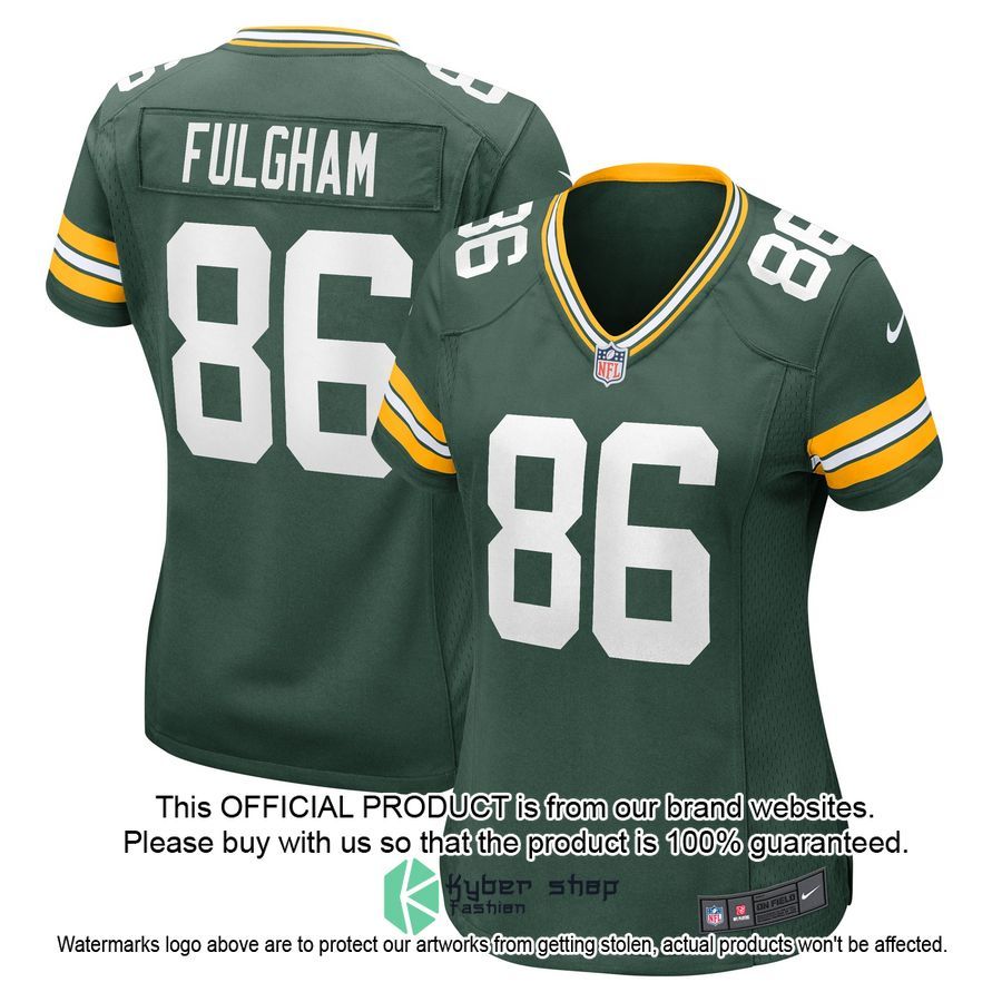 Travis Fulgham Green Bay Packers Women's Green Football Jersey 4 Travis Fulgham Green Bay Packers Women's Green Football Jersey word2