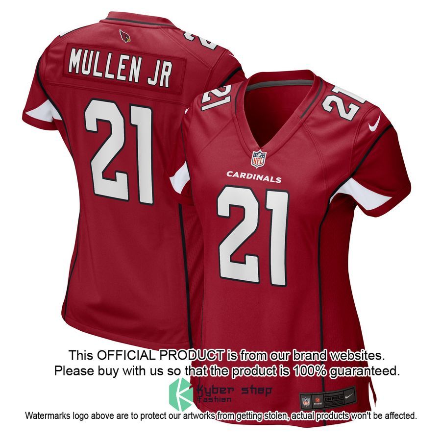 Trayvon Mullen Jr. Arizona Cardinals Women's Cardinal Football Jersey 3 Trayvon Mullen Jr. Arizona Cardinals Women's Cardinal Football Jersey word2