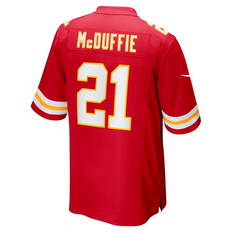 Trent McDuffie Kansas City Chiefs 2022 NFL Draft First Round Pick Red Football Jersey 3 Trent McDuffie Kansas City Chiefs 2022 NFL Draft First Round Pick Red Football Jersey word2