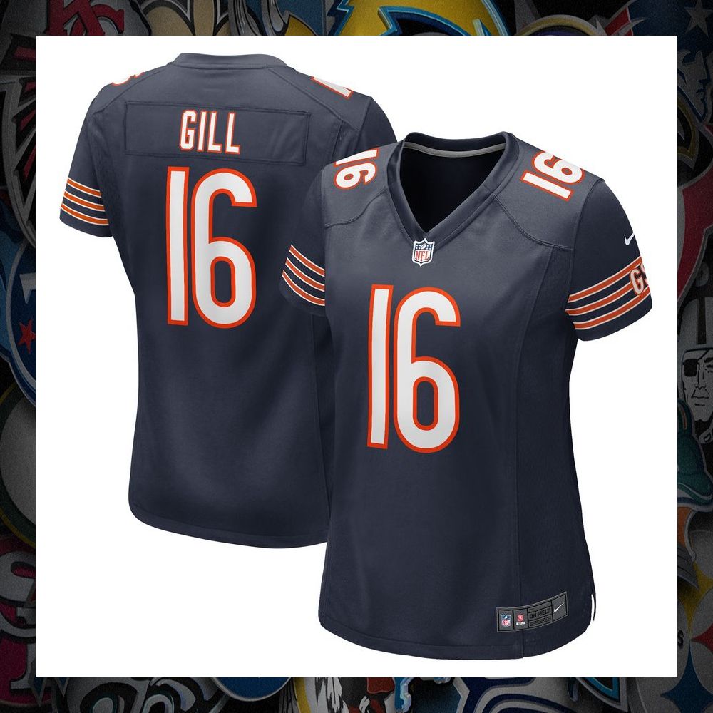 Trenton Gill Chicago Bears Navy Football Jersey 30 Trenton Gill Chicago Bears Navy Football Jersey word2