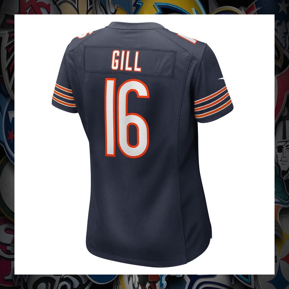 Trenton Gill Chicago Bears Navy Football Jersey 32 Trenton Gill Chicago Bears Navy Football Jersey word2