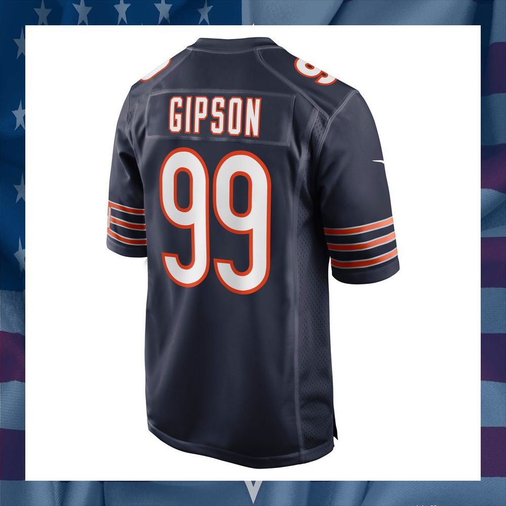 Trevis Gipson Chicago Bears Navy Football Jersey 7 Trevis Gipson Chicago Bears Navy Football Jersey word3