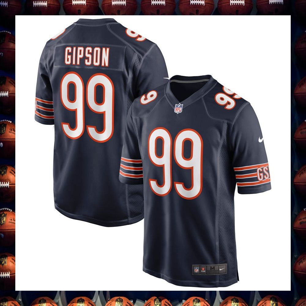 Trevis Gipson Chicago Bears Navy Football Jersey 4 Trevis Gipson Chicago Bears Navy Football Jersey word3