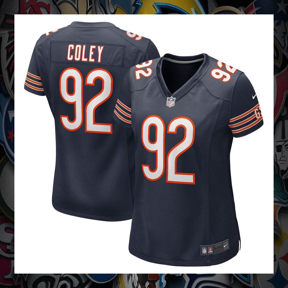 Trevon Coley Chicago Bears Navy Football Jersey 30 Trevon Coley Chicago Bears Navy Football Jersey word2