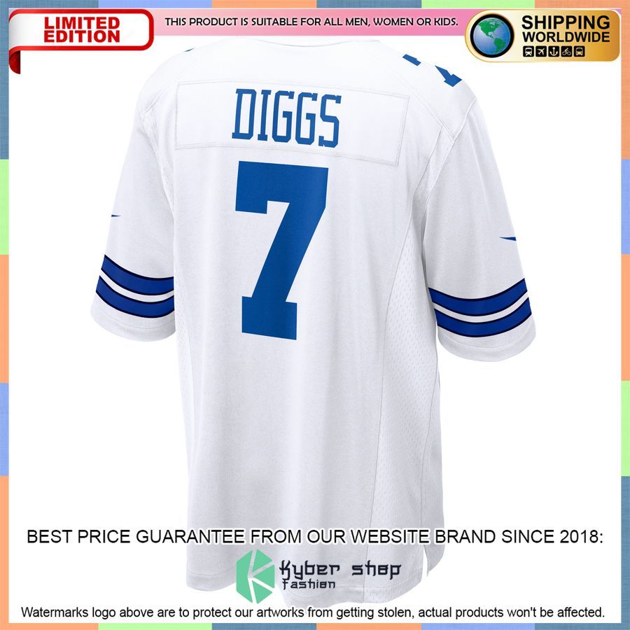 Trevon Diggs Dallas Cowboys White Football Jersey 3 Trevon Diggs Dallas Cowboys White Football Jersey word2
