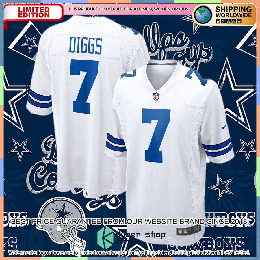 Trevon Diggs Dallas Cowboys White Football Jersey 4 Trevon Diggs Dallas Cowboys White Football Jersey word2