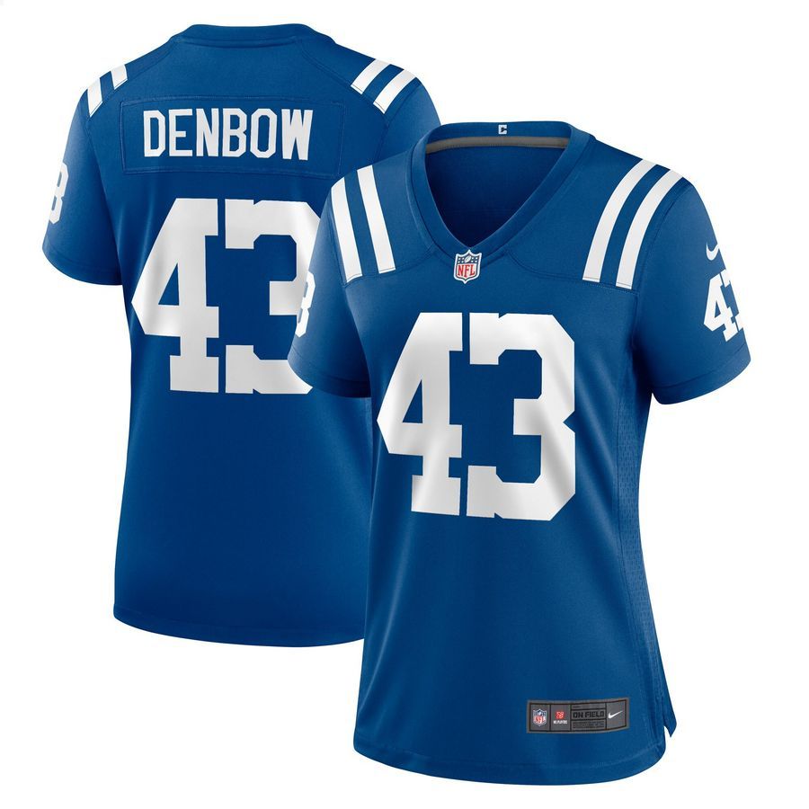 Trevor Denbow Indianapolis Colts Royal Football Jersey