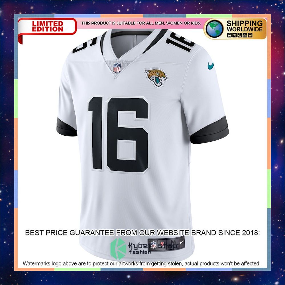 Trevor Lawrence Jacksonville Jaguars Vapor White Football Jersey 37 Trevor Lawrence Jacksonville Jaguars Vapor White Football Jersey word1