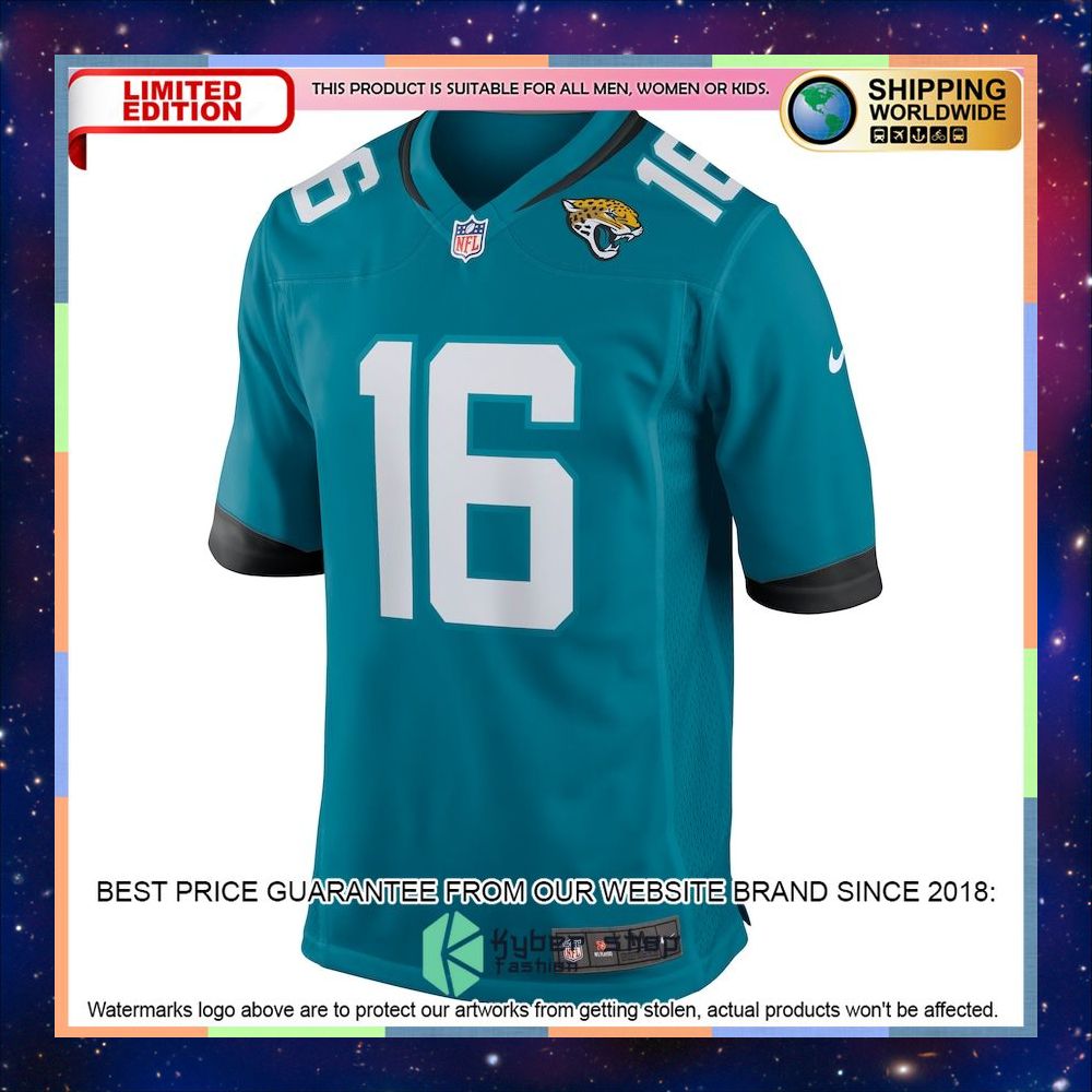 Trevor Lawrence Jacksonville Jaguars Youth Teal Football Jersey 5 Trevor Lawrence Jacksonville Jaguars Youth Teal Football Jersey word3