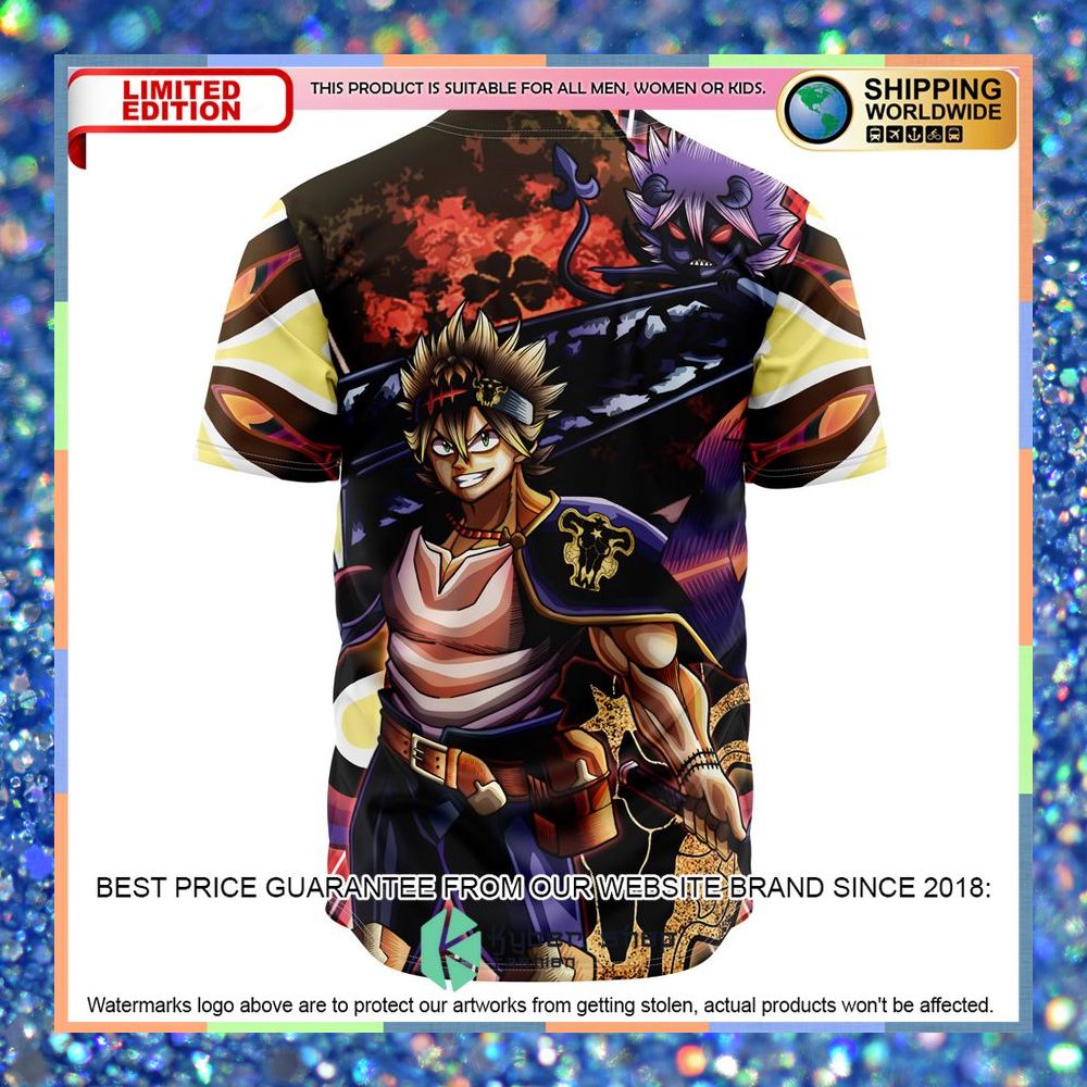 Trippy Asta X Liebe Black Clover Baseball Jersey 8 Trippy Asta X Liebe Black Clover Baseball Jersey word2