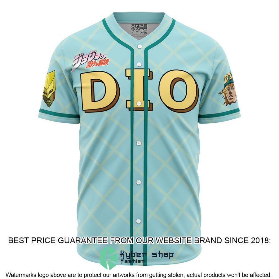 Trippy Auratic Dio Jojos Bizarre Adventure Baseball Jersey