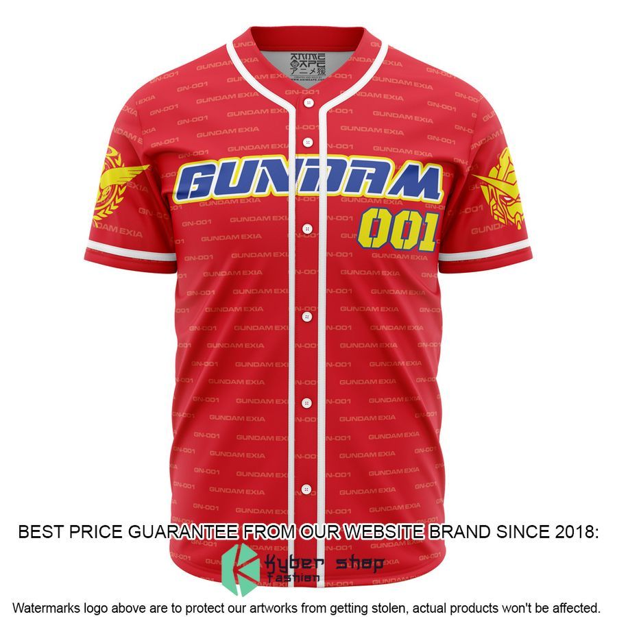 Trippy Burning Gundam Baseball Jersey