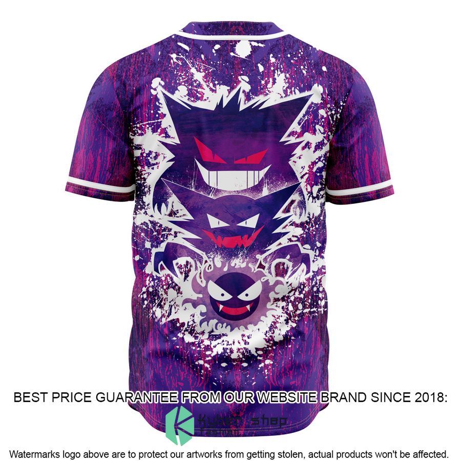 Trippy Ghostly Evolution Ghastly Haunter Gengar Pokemon Baseball Jersey 3 Trippy Ghostly Evolution Ghastly Haunter Gengar Pokemon Baseball Jersey word2