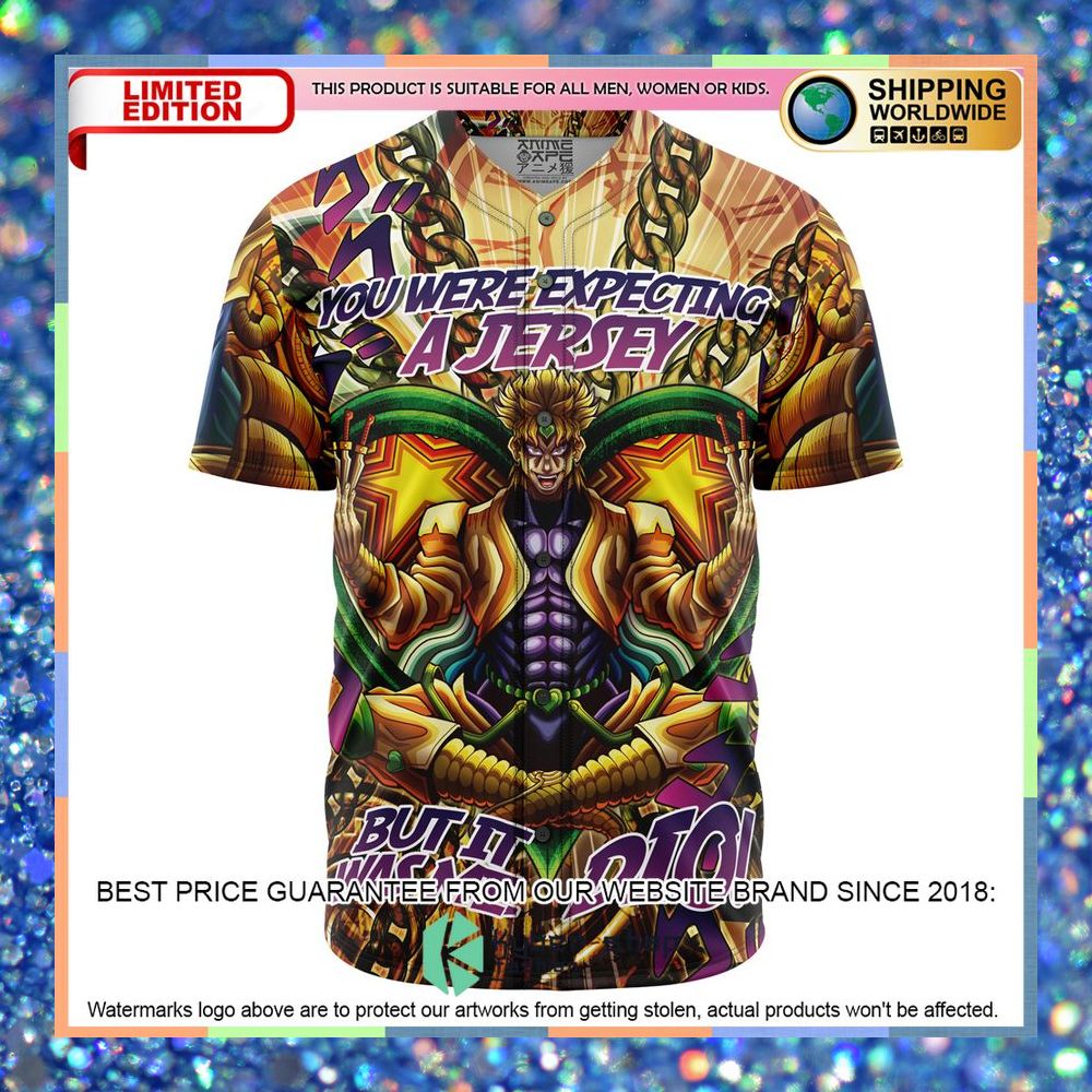 Trippy Medidating Dio Brando Jojos Bizarre Adventure Baseball Jersey 5 Trippy Medidating Dio Brando Jojos Bizarre Adventure Baseball Jersey word1