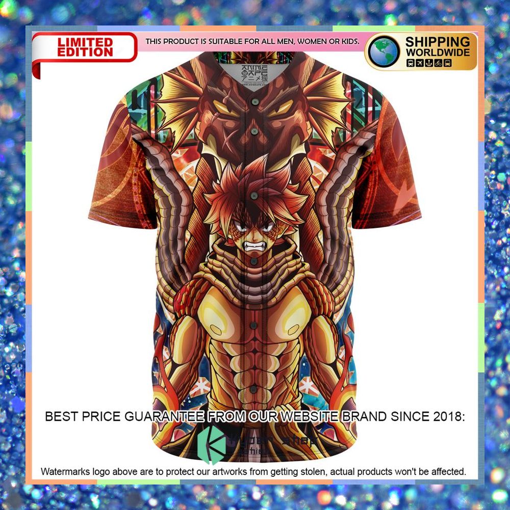 Trippy Natsu Dragneel X Igneel Fairy Tail Baseball Jersey 5 Trippy Natsu Dragneel X Igneel Fairy Tail Baseball Jersey word1