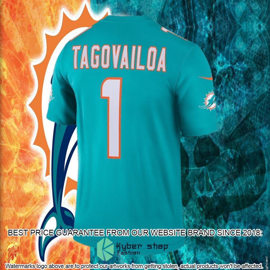 Tua Tagovailoa Miami Dolphins Legend Aqua Football Jersey 3 Tua Tagovailoa Miami Dolphins Legend Aqua Football Jersey word3