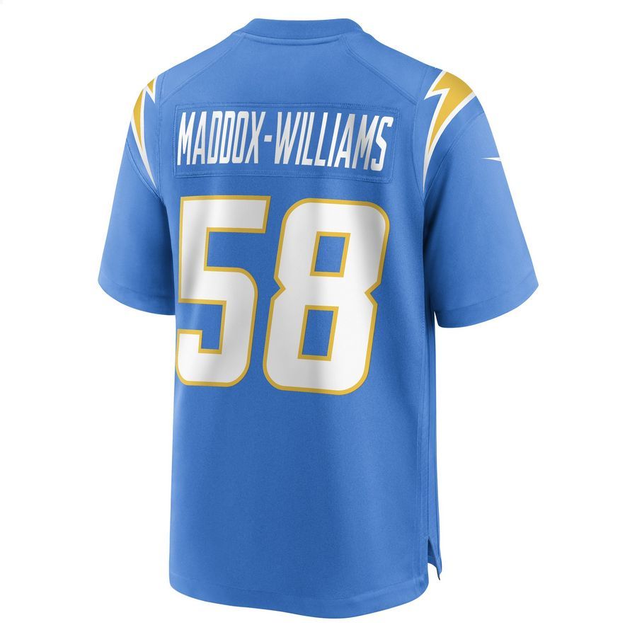 Tyreek Maddox-Williams Los Angeles Chargers Powder Blue Football Jersey 3 Tyreek Maddox-Williams Los Angeles Chargers Powder Blue Football Jersey word1
