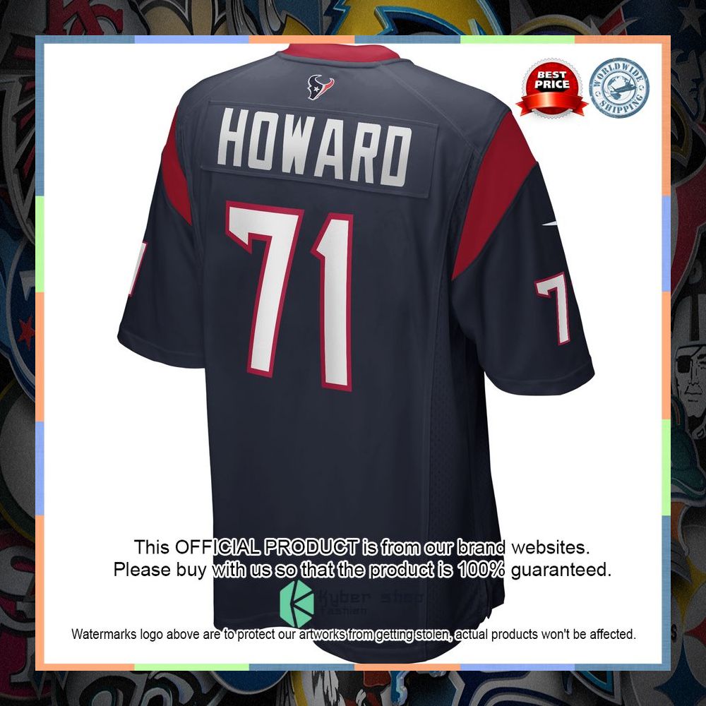 Tytus Howard Houston Texans Navy Football Jersey 7 Tytus Howard Houston Texans Navy Football Jersey word3