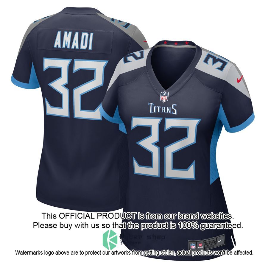 Ugo Amadi Tennessee Titans Navy Football Jersey