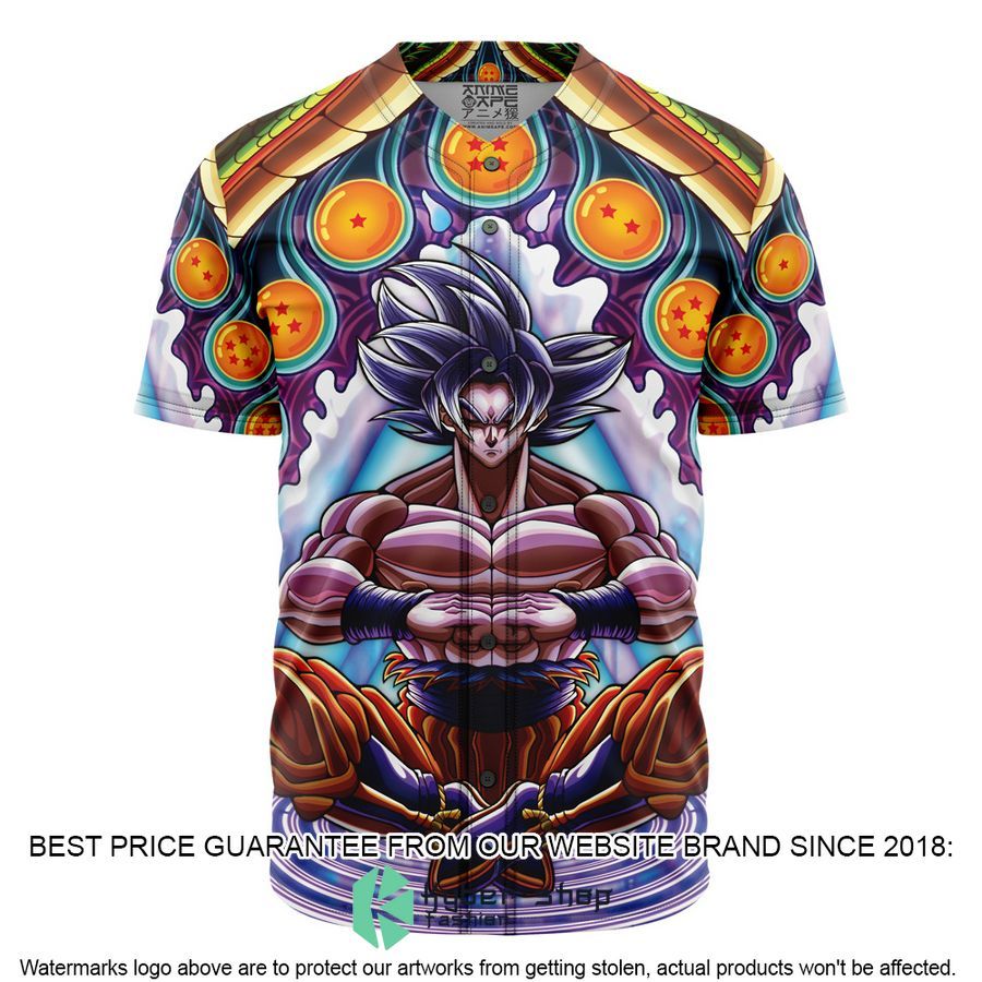 Ultra Instinct Goku Dragon Ball Super Baseball Jersey word3