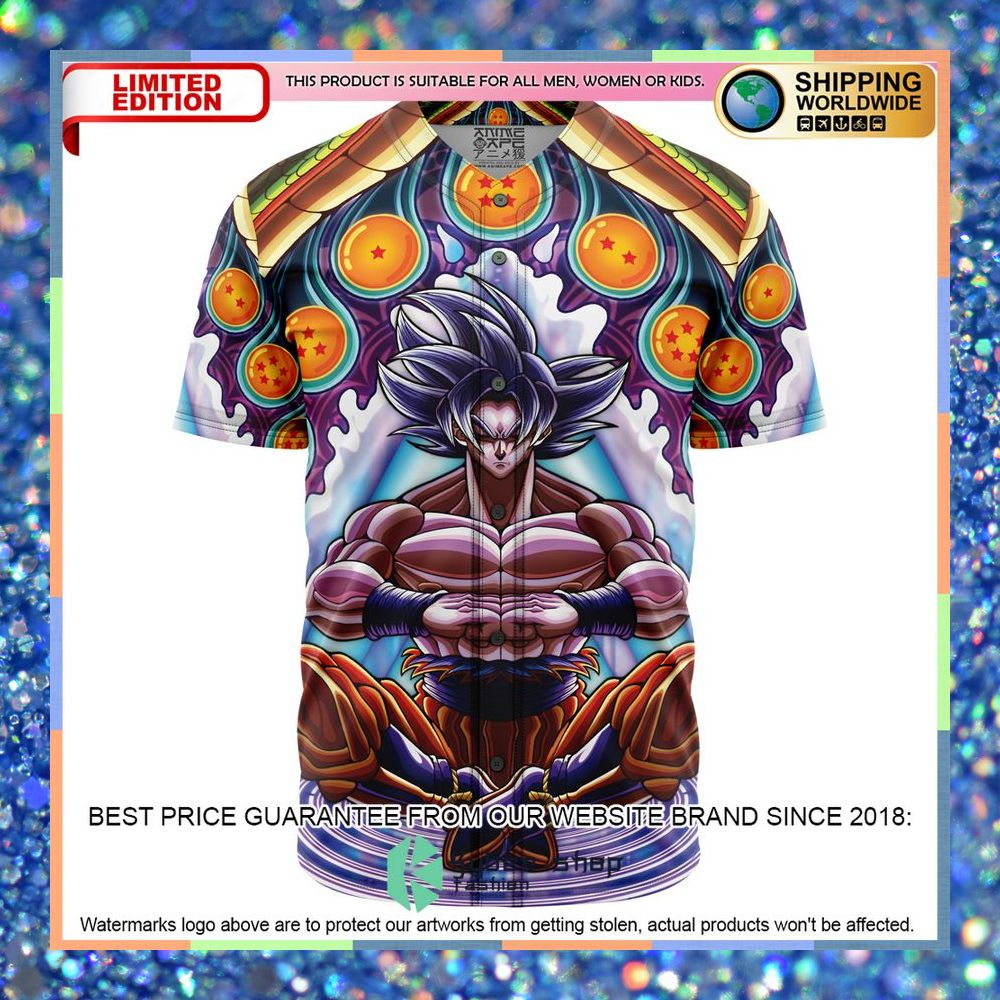 Ultra Instinct Goku Dragon Ball Super Baseball Jersey 5 Ultra Instinct Goku Dragon Ball Super Baseball Jersey word3