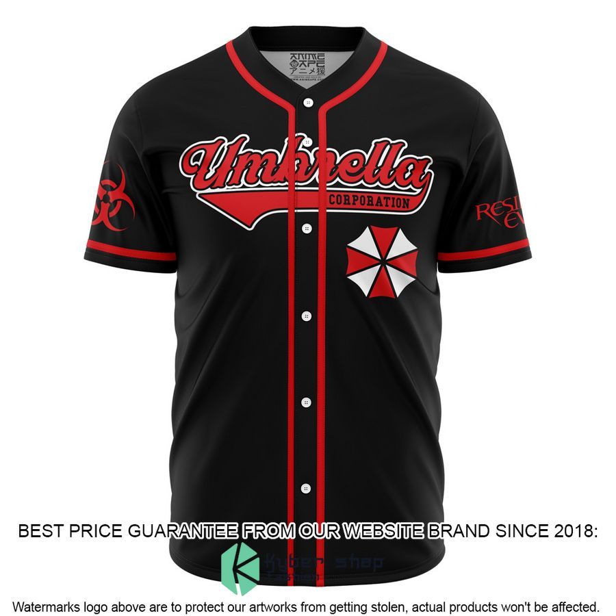 Umbrella Corp Resident Evil Baseball Jersey word1