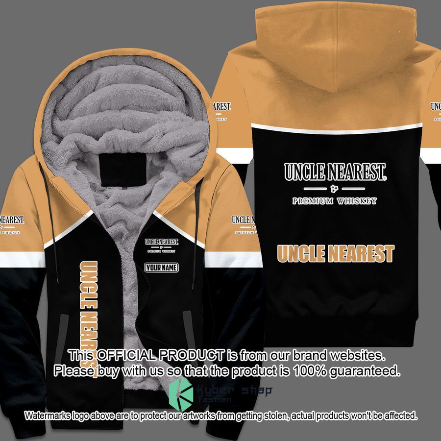 Uncle Nearest Fleece hoodie word3