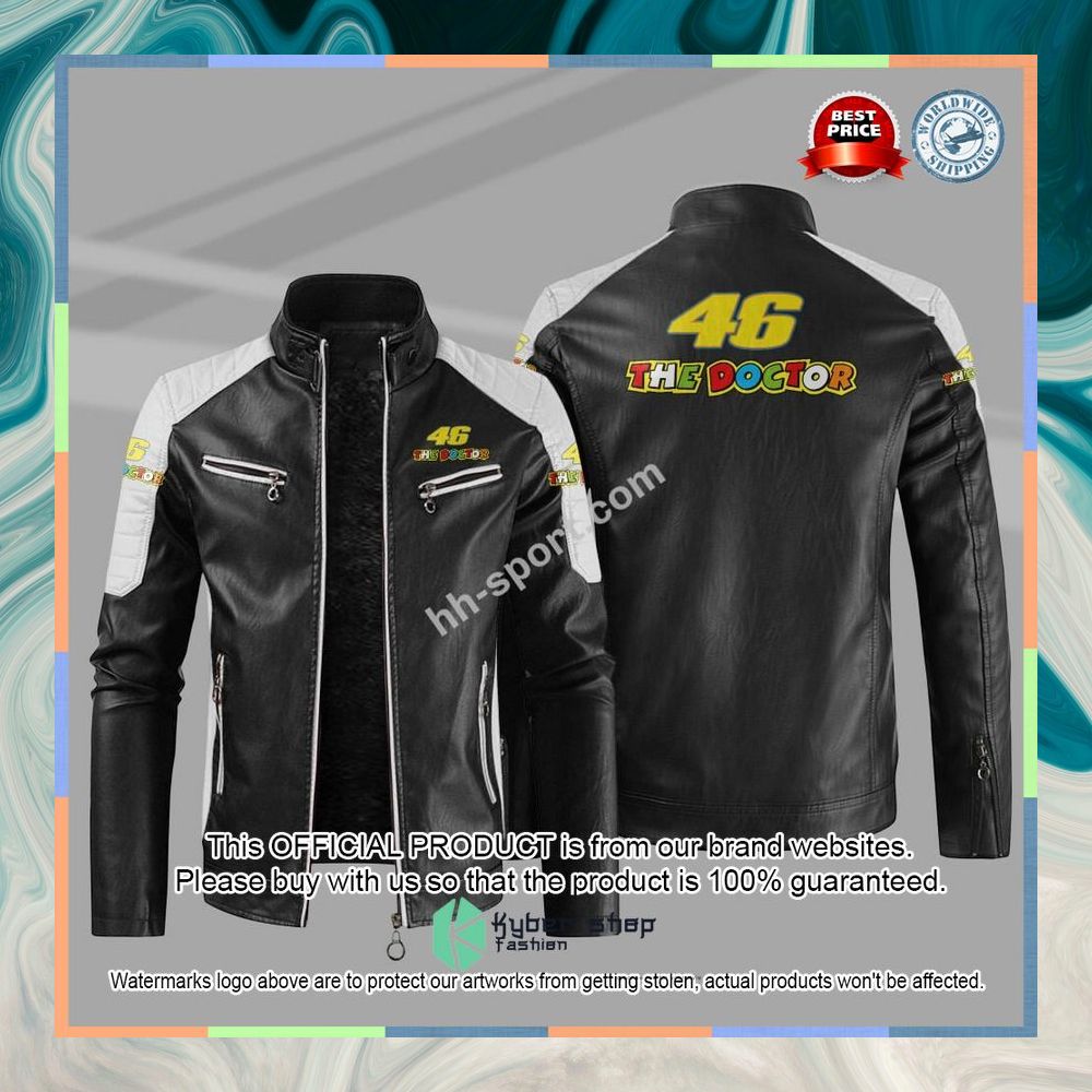 Valentino Rossi The Doctor 46 MotoGP Motor Leather Jacket 8 Valentino Rossi The Doctor 46 MotoGP Motor Leather Jacket word3