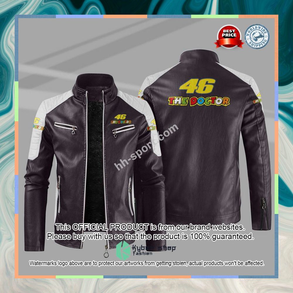 Valentino Rossi The Doctor 46 MotoGP Motor Leather Jacket 14 Valentino Rossi The Doctor 46 MotoGP Motor Leather Jacket word3