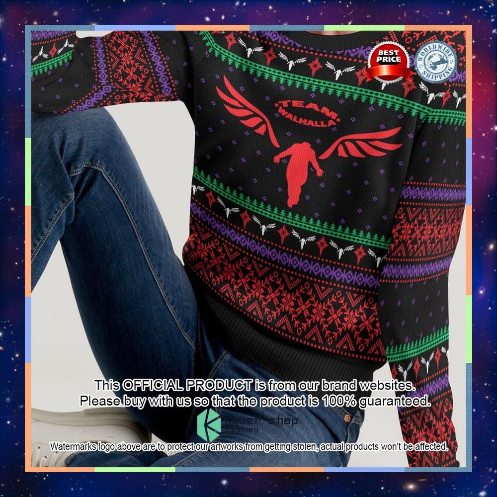 Valhalla Christmas Ugly Sweater 6 Valhalla Christmas Ugly Sweater word3