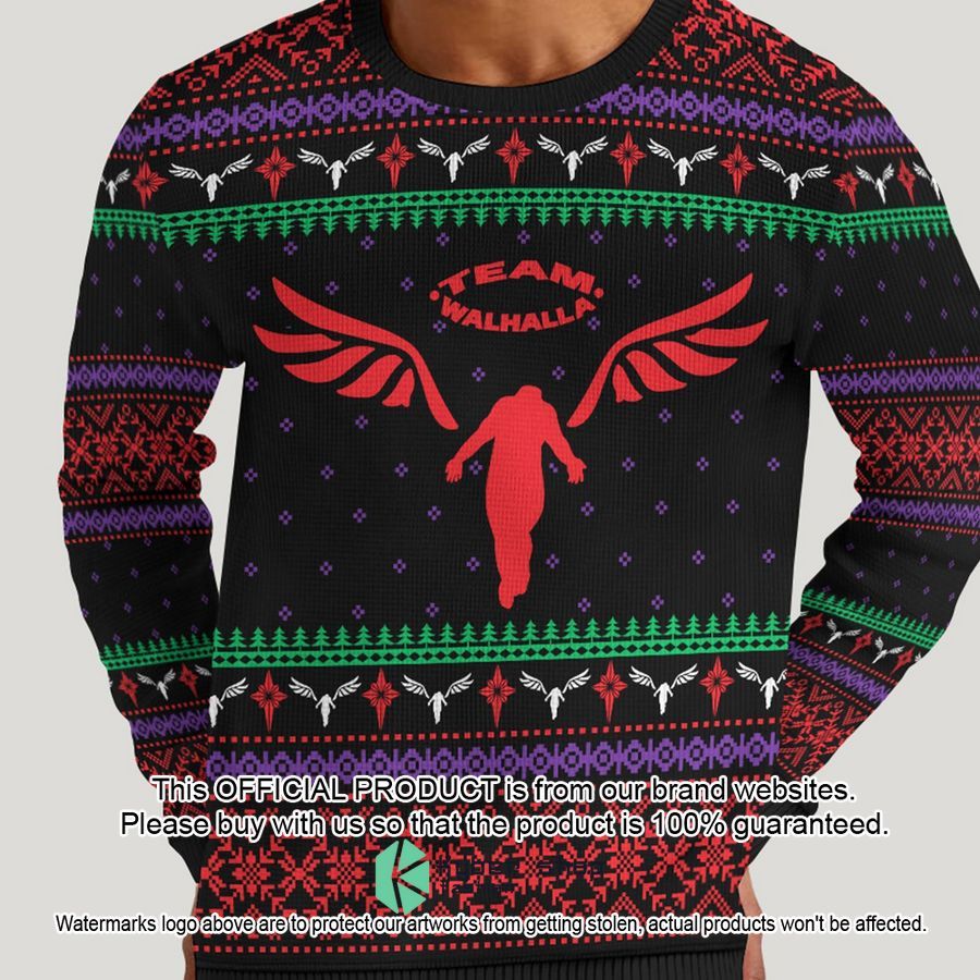 Valhalla Christmas Ugly Sweater 3 Valhalla Christmas Ugly Sweater word3