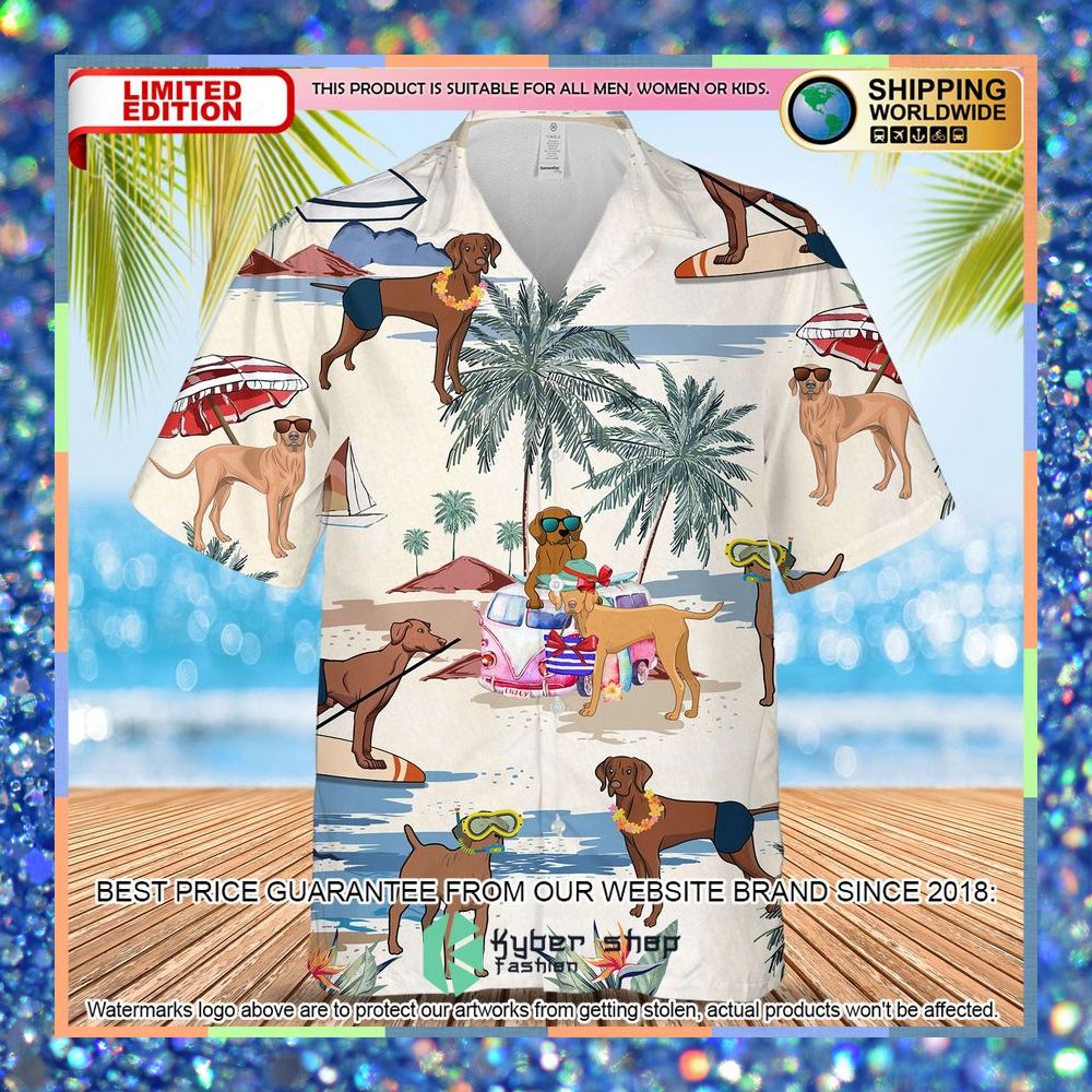 Vizsla Summer Beach Hawaiian Shirt 5 Vizsla Summer Beach Hawaiian Shirt word3