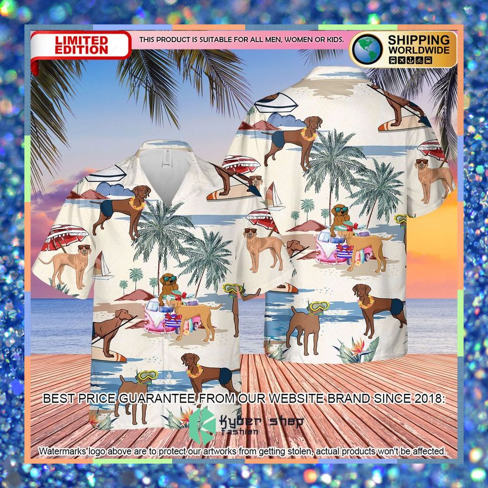 Vizsla Summer Beach Hawaiian Shirt 6 Vizsla Summer Beach Hawaiian Shirt word3