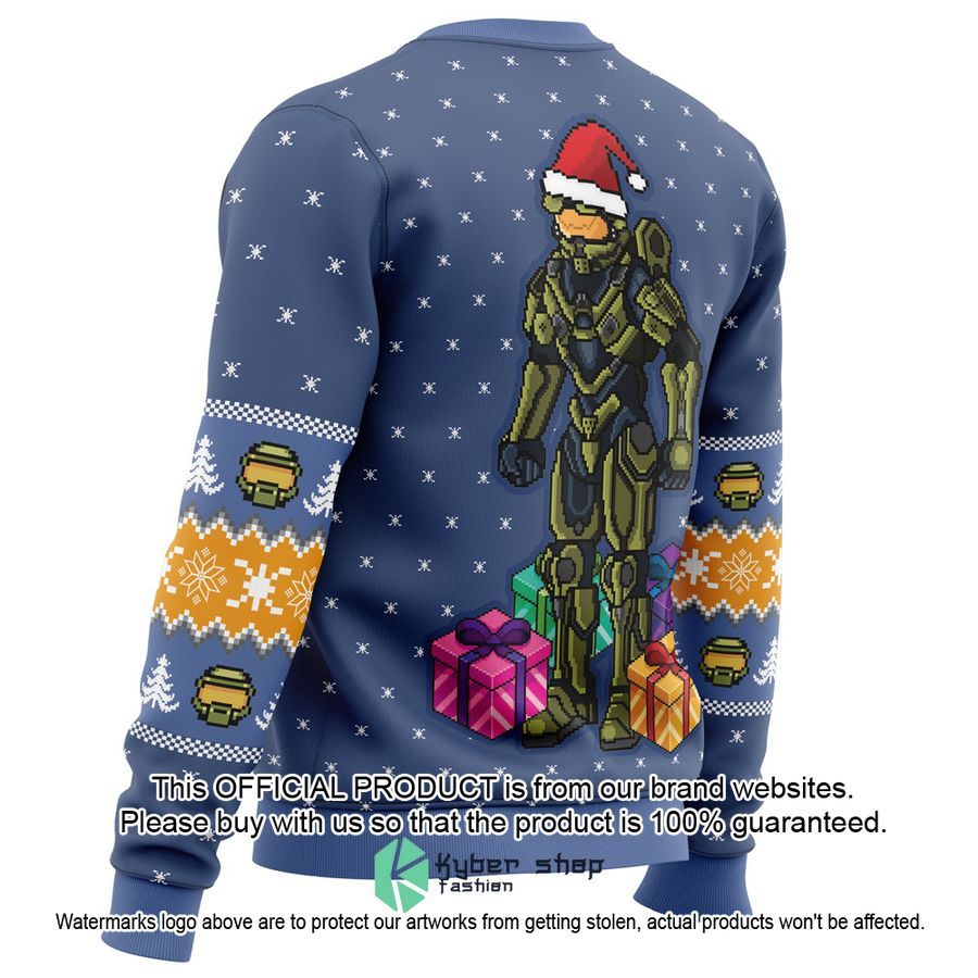 Wake Me When You Need Presents Halo Ugly Christmas Sweater 4 Wake Me When You Need Presents Halo Ugly Christmas Sweater word2