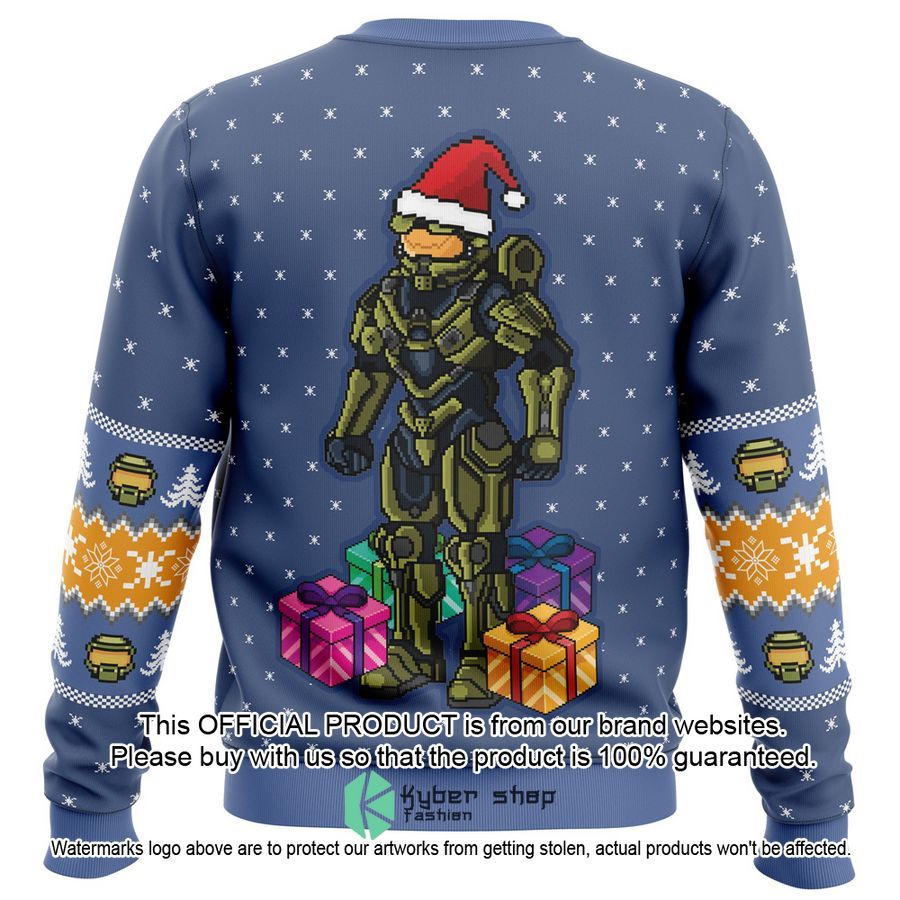 Wake Me When You Need Presents Halo Ugly Christmas Sweater 5 Wake Me When You Need Presents Halo Ugly Christmas Sweater word2