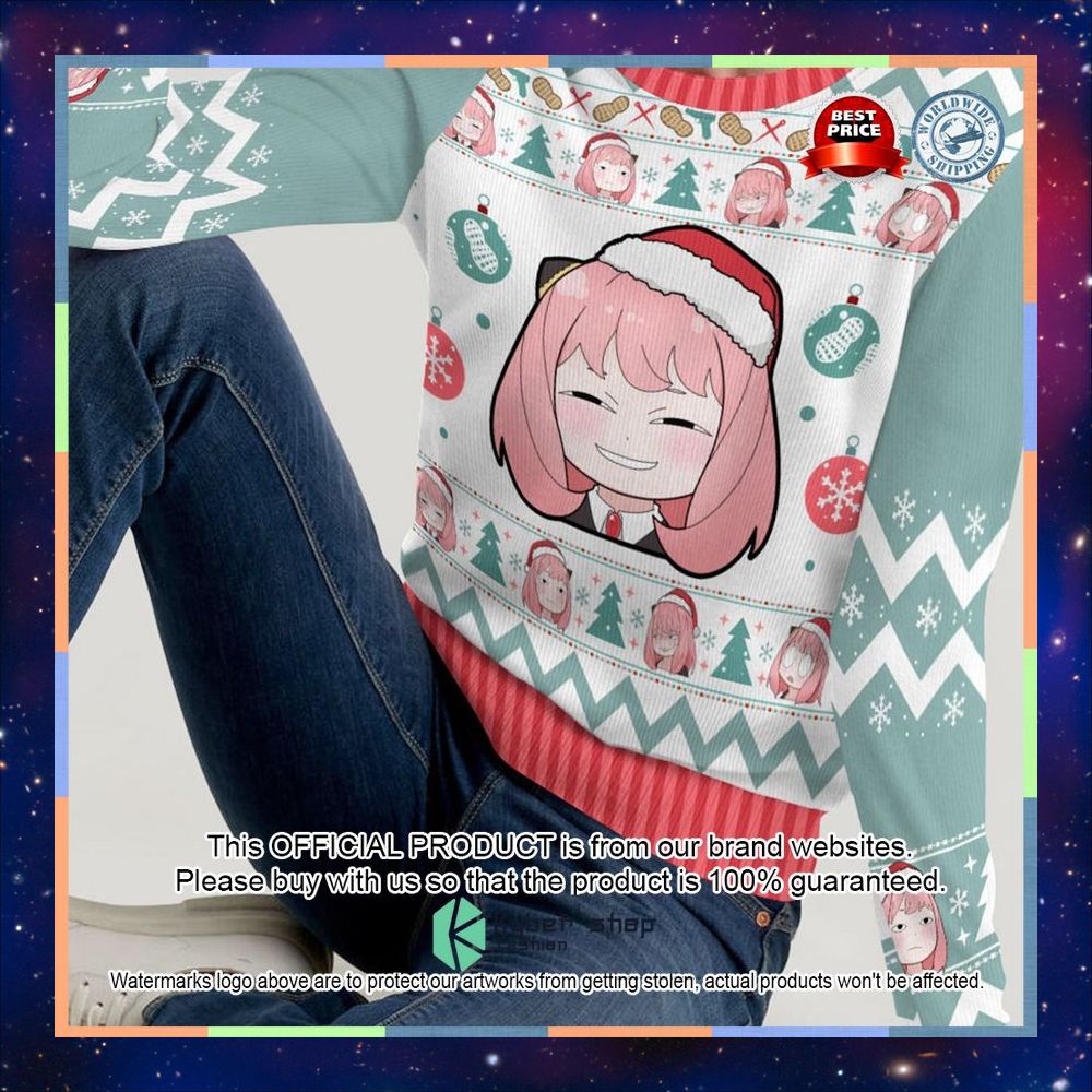 Waku Waku Christmas Ugly Sweater 7 Waku Waku Christmas Ugly Sweater word2