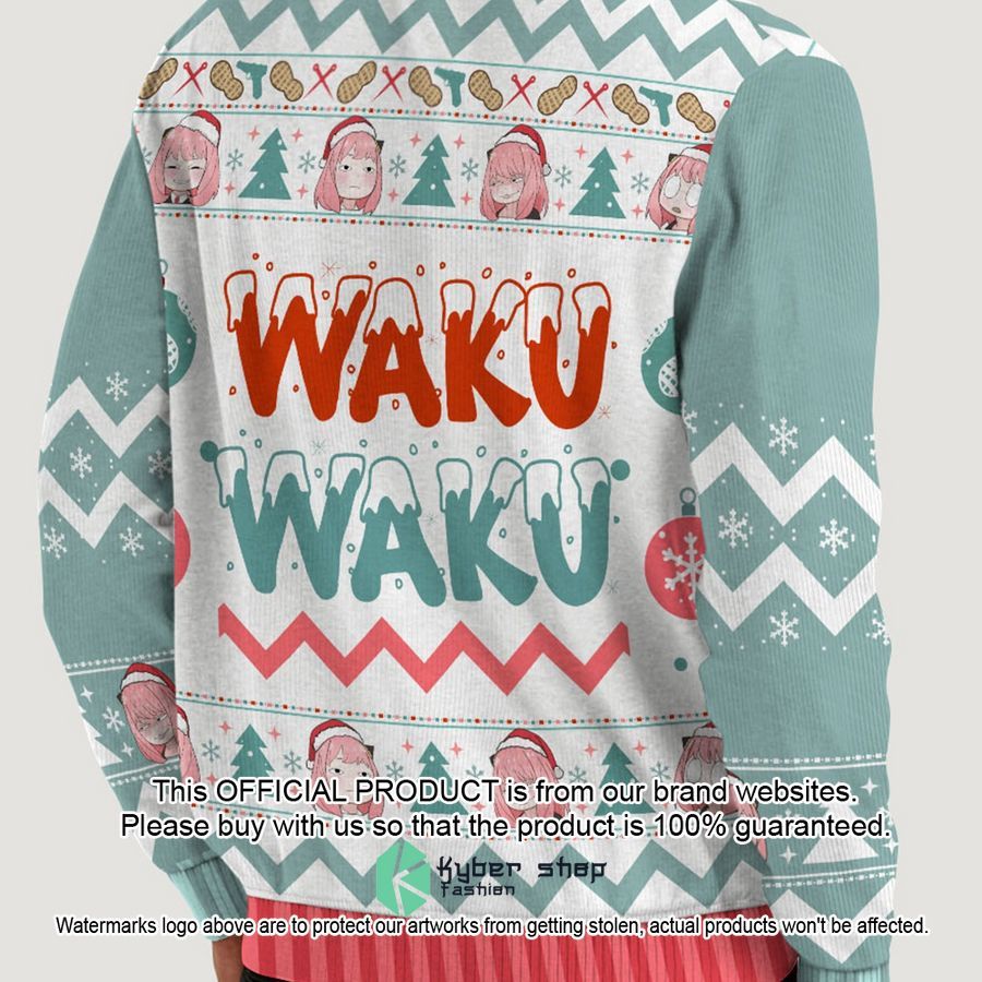 Waku Waku Christmas Ugly Sweater 4 Waku Waku Christmas Ugly Sweater word2