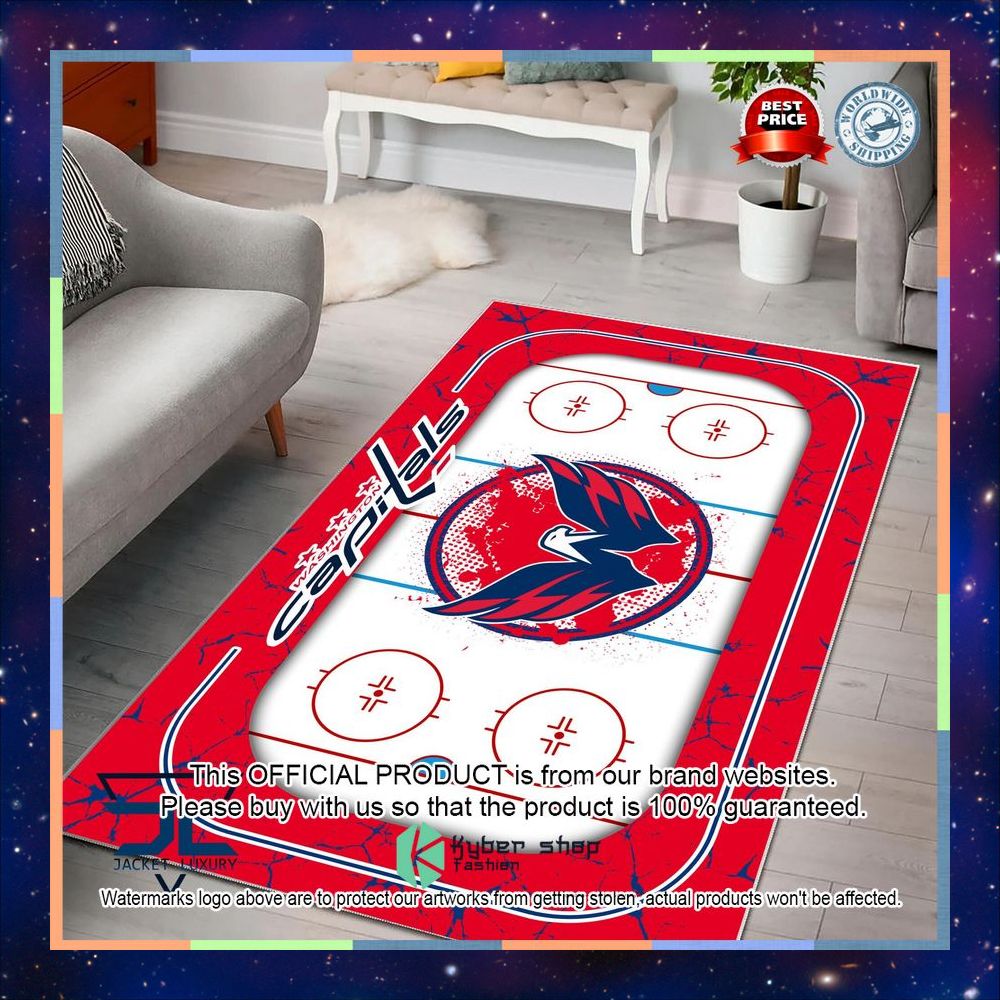 Washington Capitals NHL Rug 6 Washington Capitals NHL Rug word2
