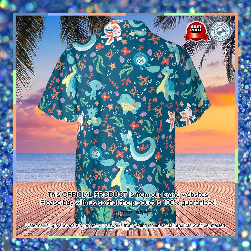 Water Pokemon Pattern Hawaiian Shirt 7 Water Pokemon Pattern Hawaiian Shirt word1