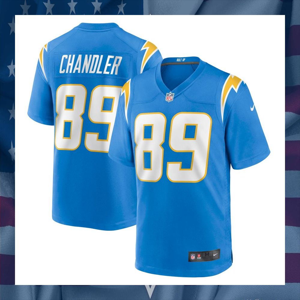 Wes Chandler Los Angeles Chargers Retired Powder Blue Football Jersey 5 Wes Chandler Los Angeles Chargers Retired Powder Blue Football Jersey word2