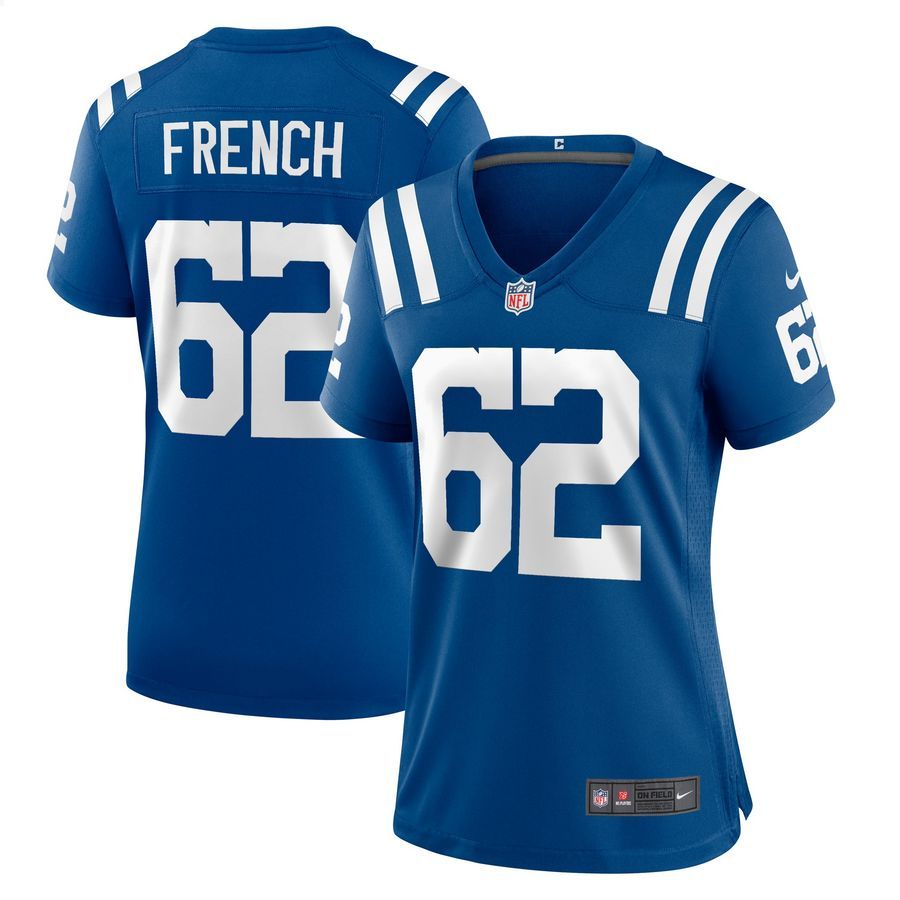 Wesley French Indianapolis Colts Royal Football Jersey