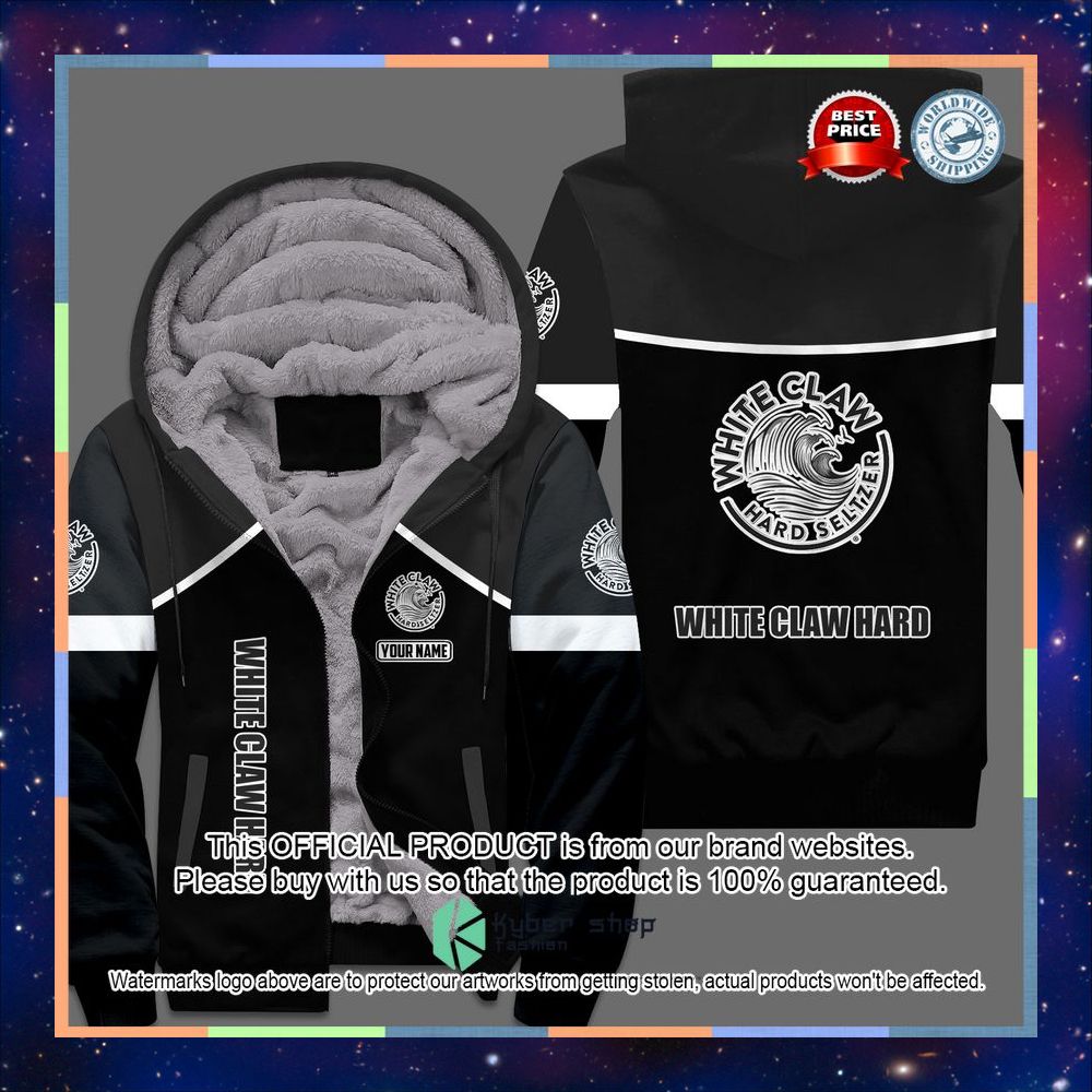 White Claw Hard Fleece hoodie 3 White Claw Hard Fleece hoodie word1